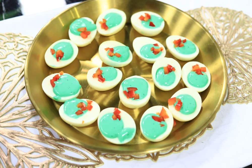 مقبلات البيض المسلوق