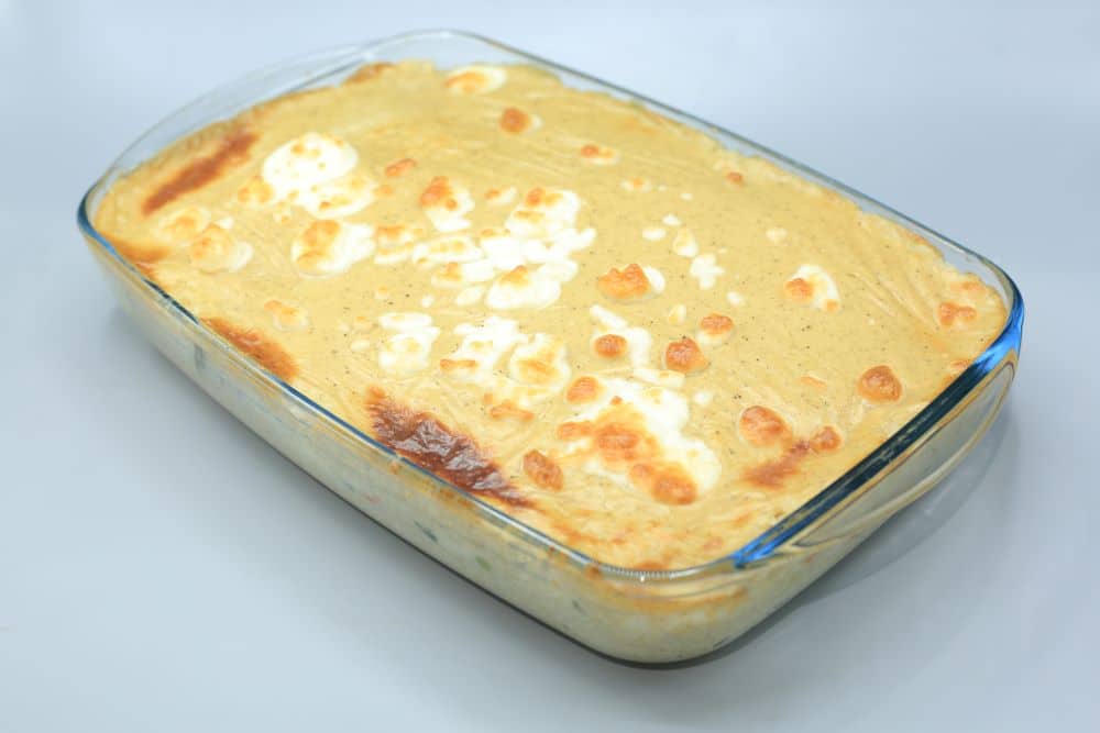 أرز بالبشاميل والدجاج