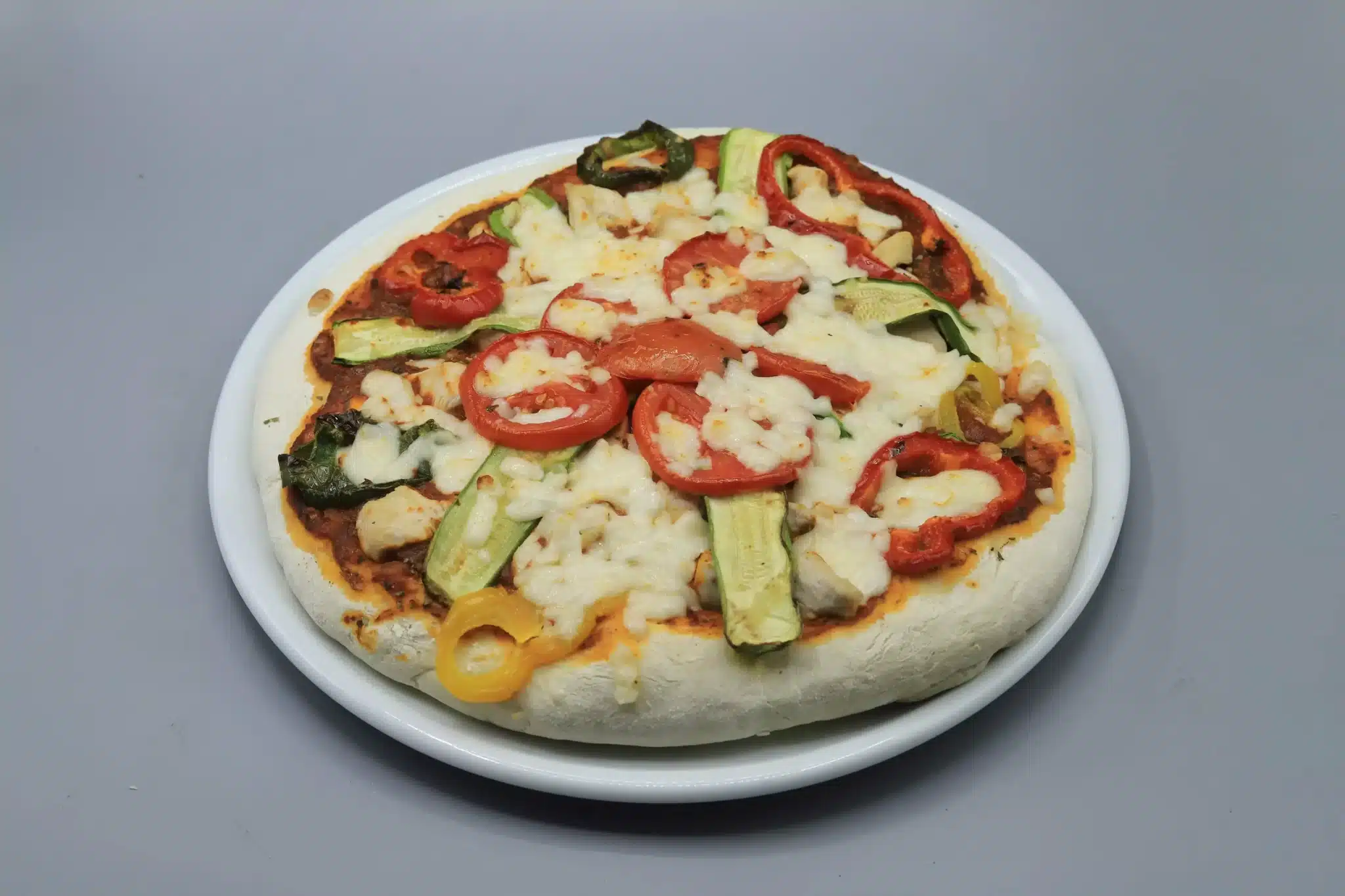 توبينج الخضار المشوي والدجاج