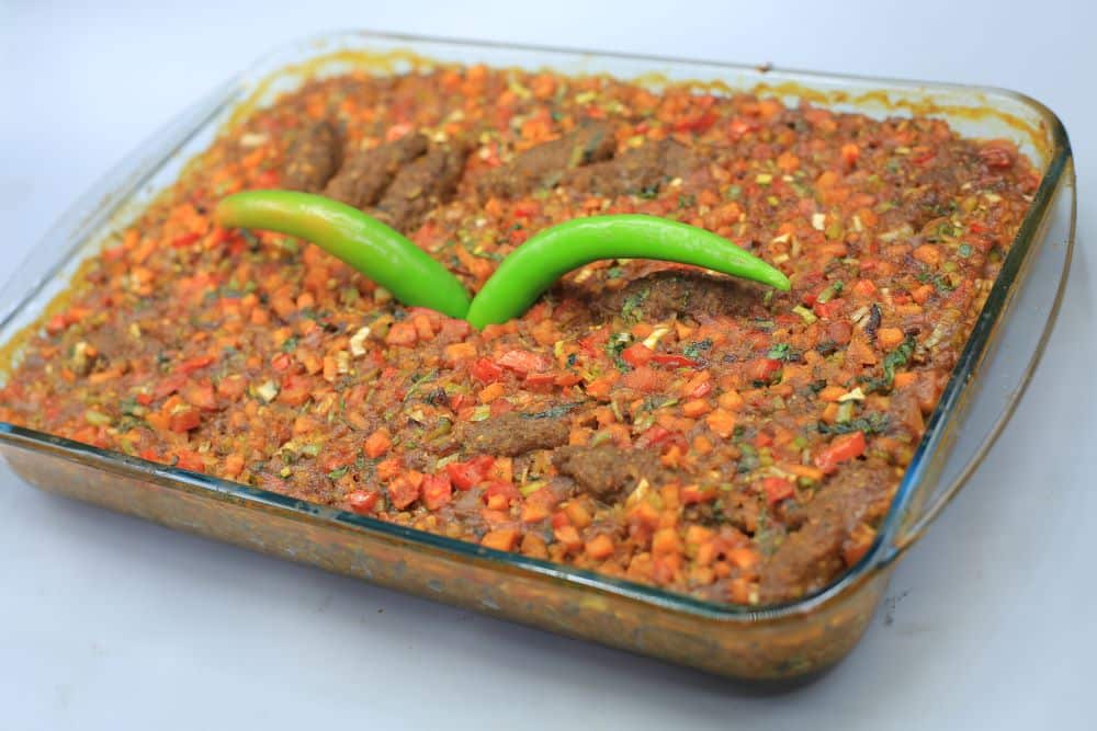 صينية فريك بالكفتة