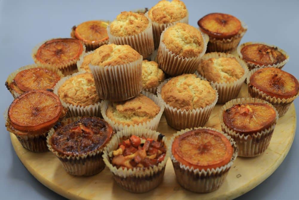 كب كيك البرتقال