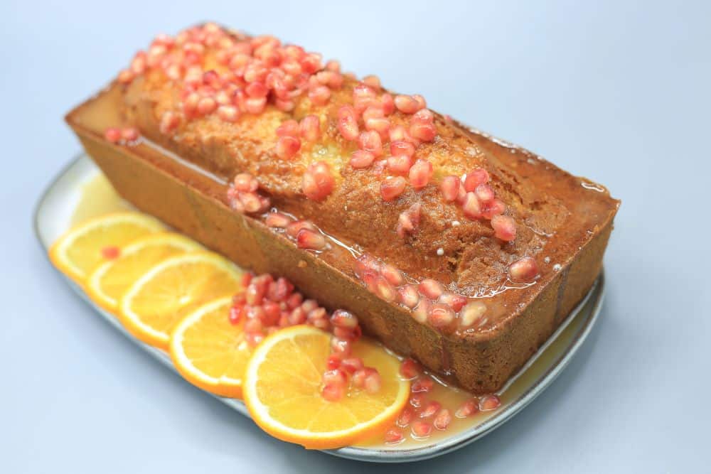 كيكة برتقال بالرمان