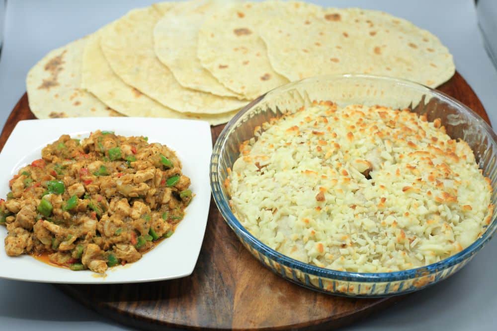 مثلثات الخبز السريع بالدجاج