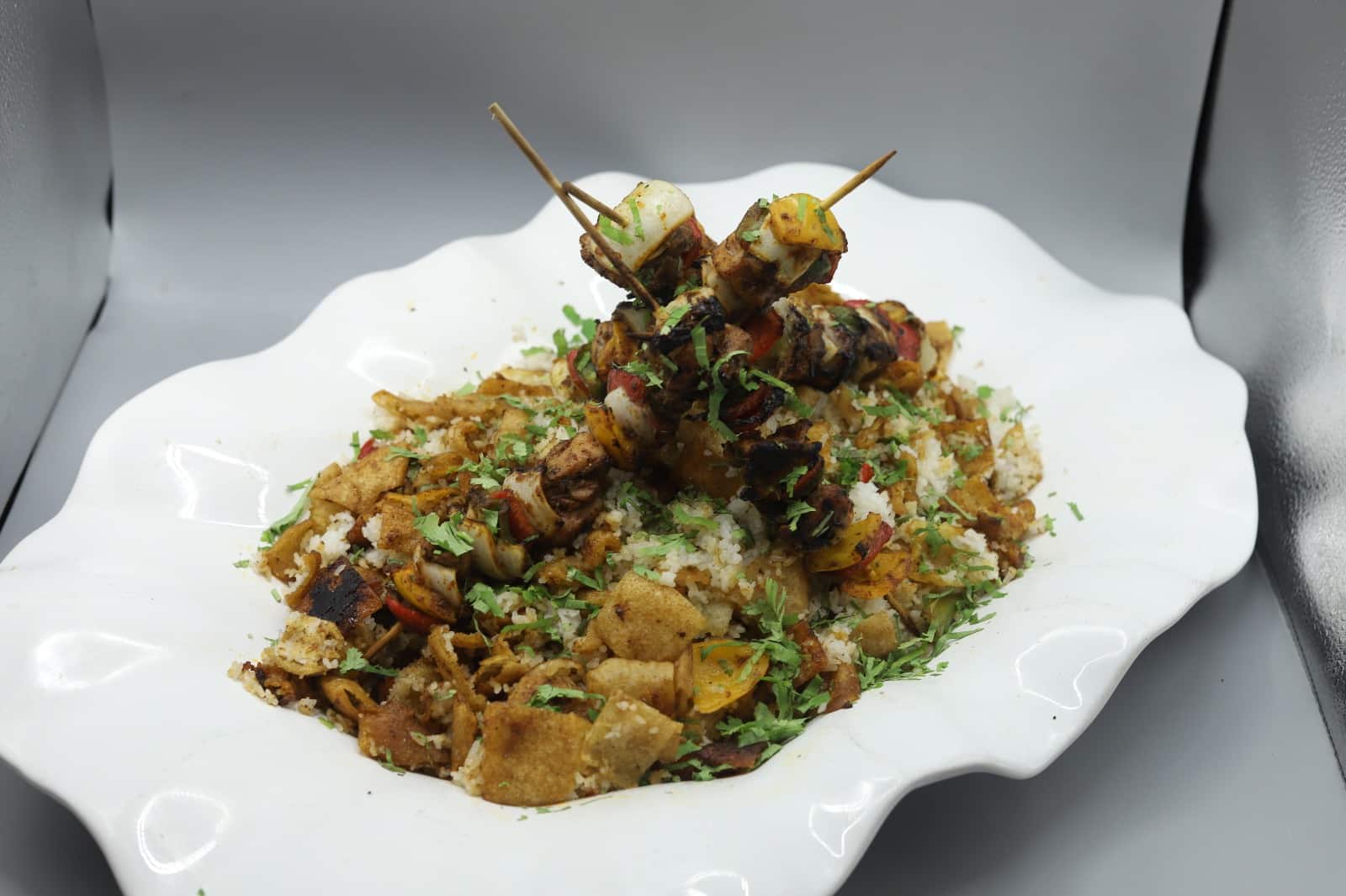 فتة شيش طاووق بالهريسة