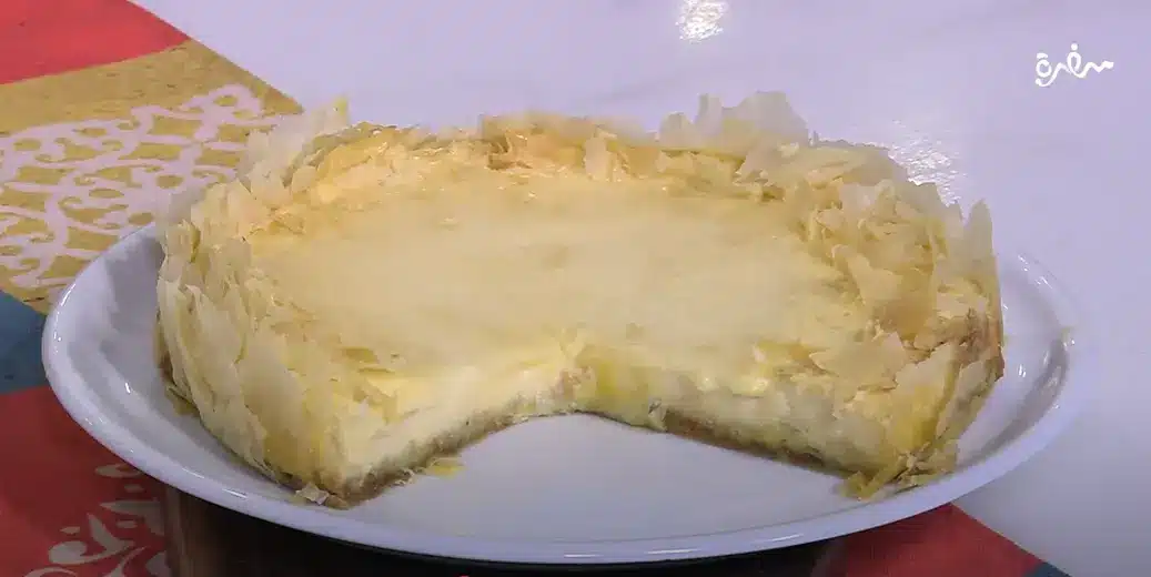 تشيز كيك البقلاوة بالعسل