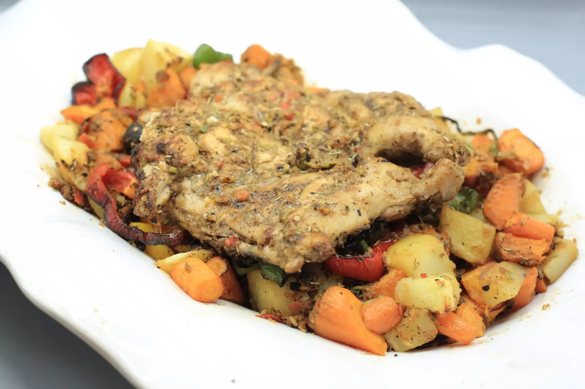 دجاج مشوي بالبهارات