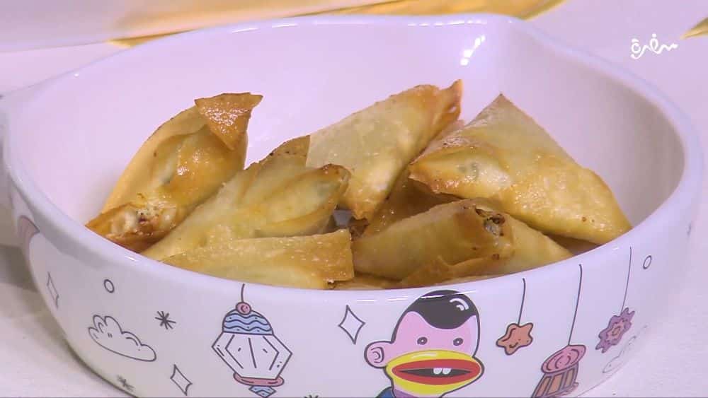 سمبوسك بالجبنة الفيتا والنعناع