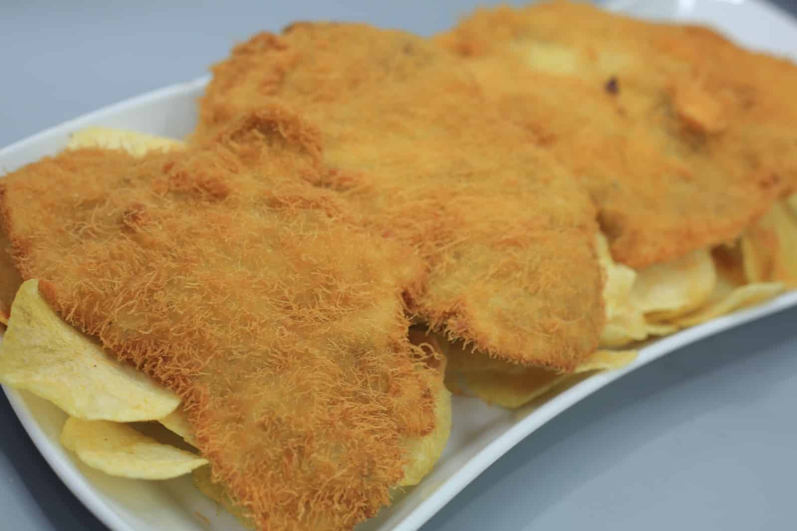 شيش دجاج مقلي بالكنافة