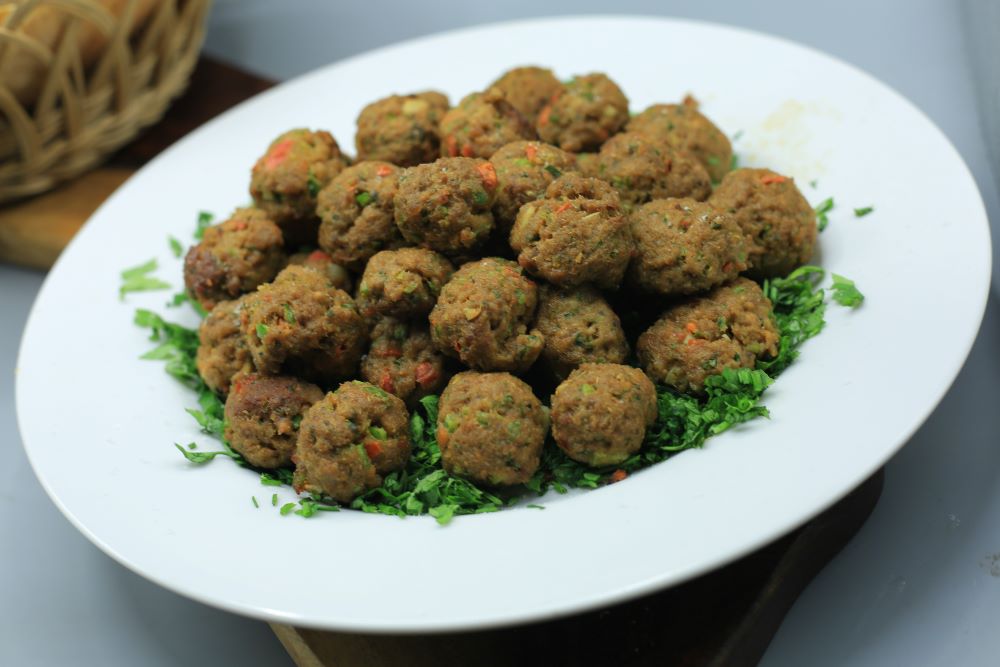 كرات اللحم بالخضار