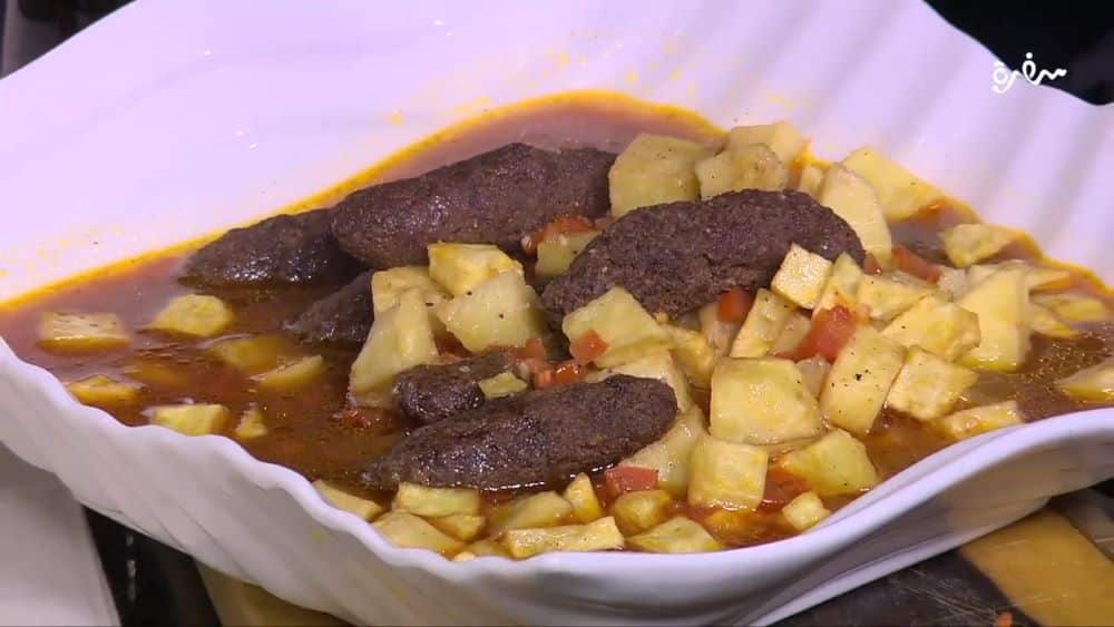 كفتة أرز بمكعبات البطاطس