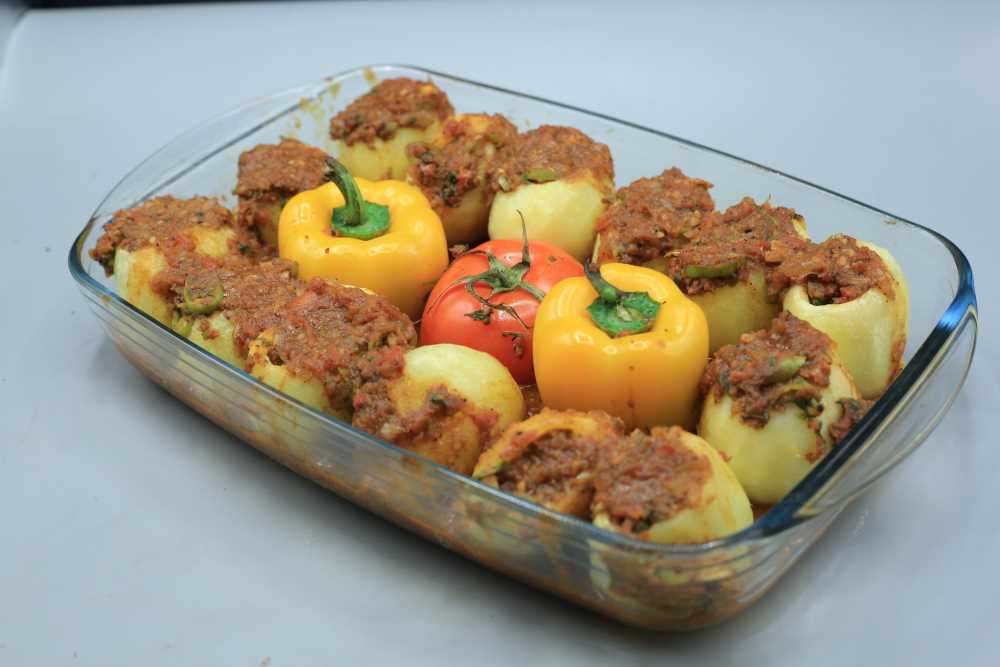 محشي بطاطس باللحمة المفرومة