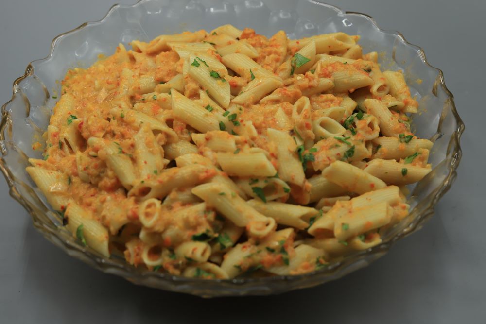 مكرونة بصوص الخضار