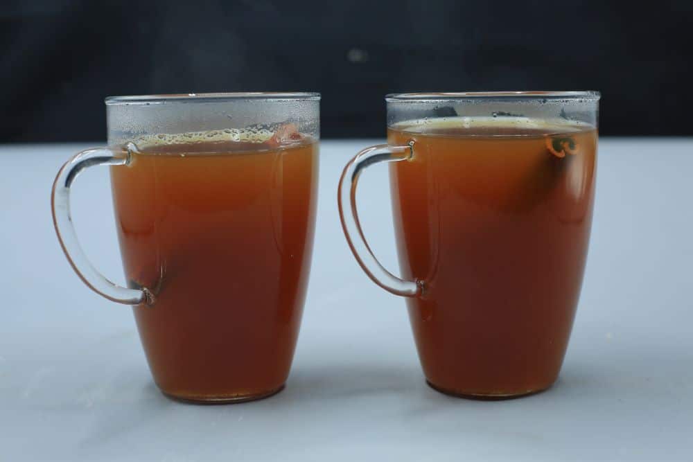 شاي بالتفاح والقرفة