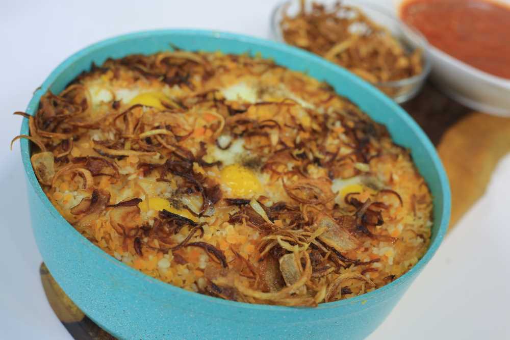 كشري عدس أصفر