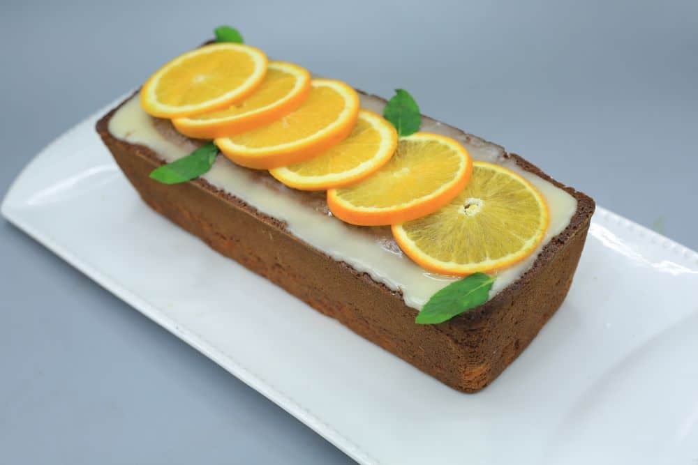 كيكة الذرة والبرتقال