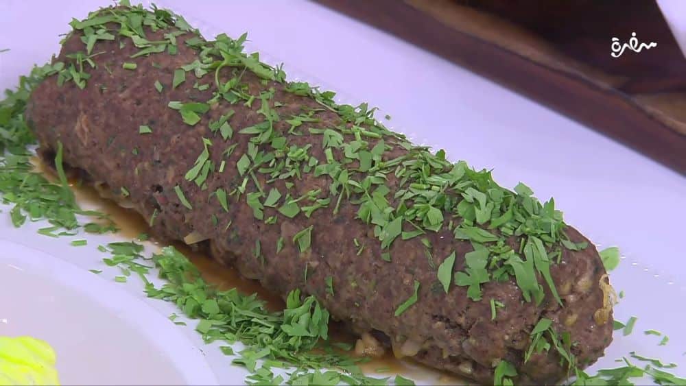 رول لحم مفروم محشي