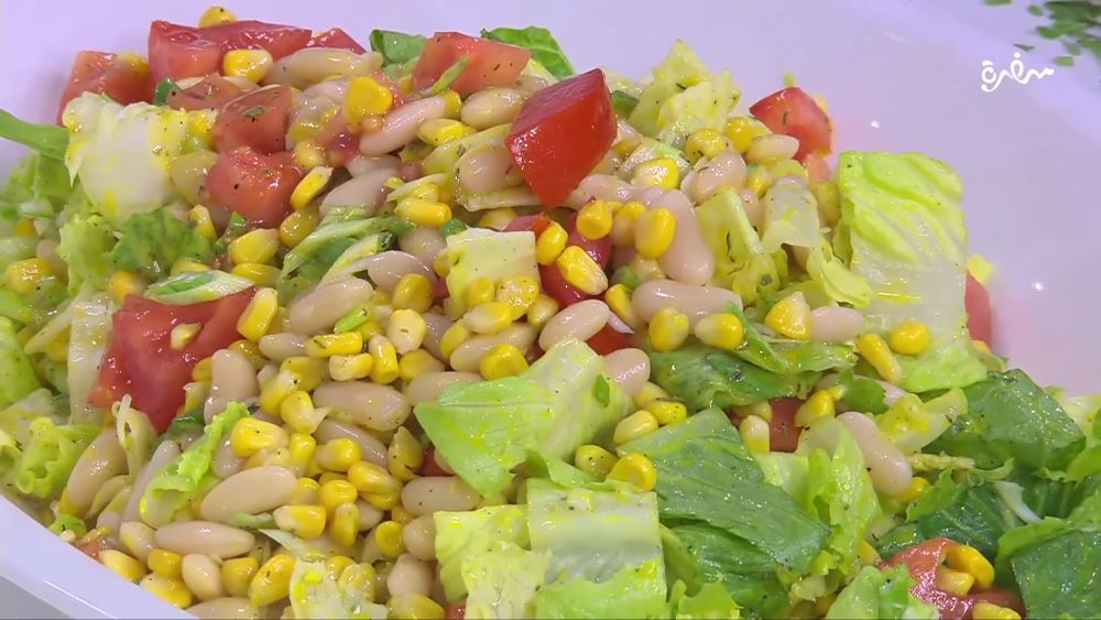 سلطة فاصولياء بالذرة