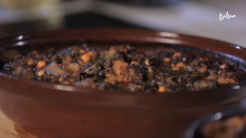 طاجن كوارع بالحمص