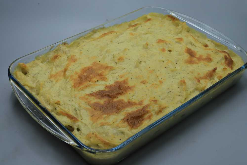 مكرونة بشاميل بالكبدة