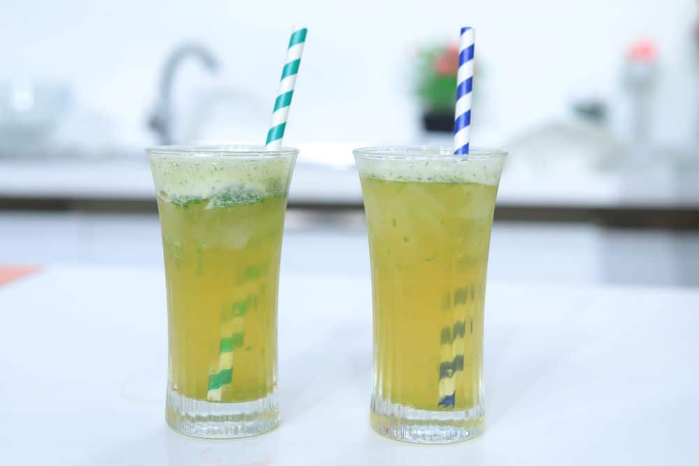 آيس تي بالليمون والنعناع