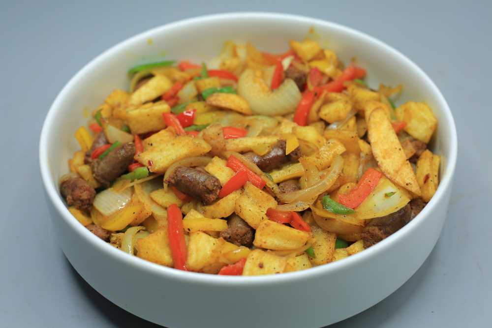 سجق بالبطاطس