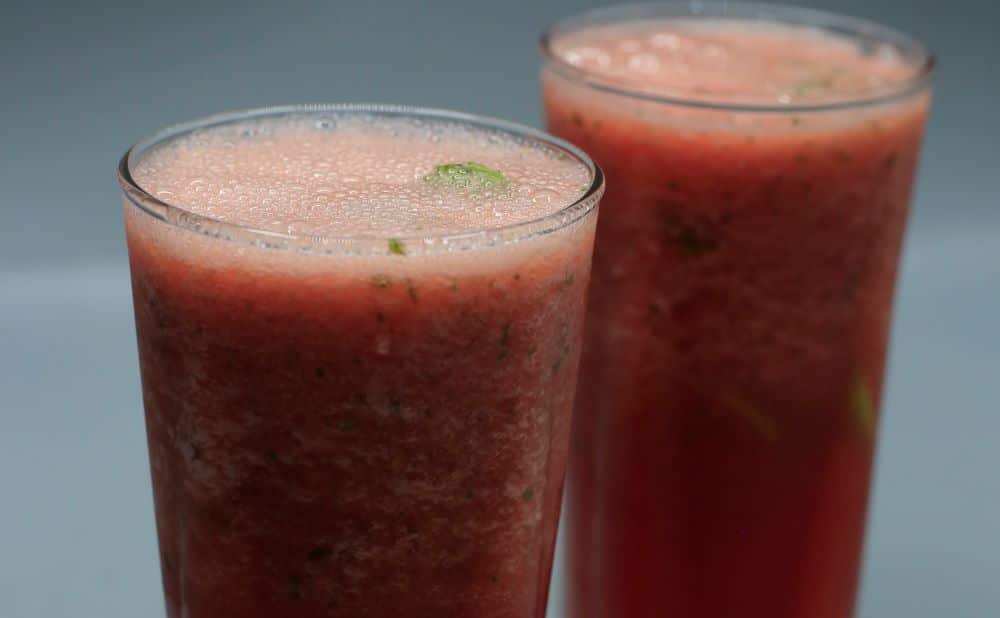 عصير بطيخ بالليمون والنعناع