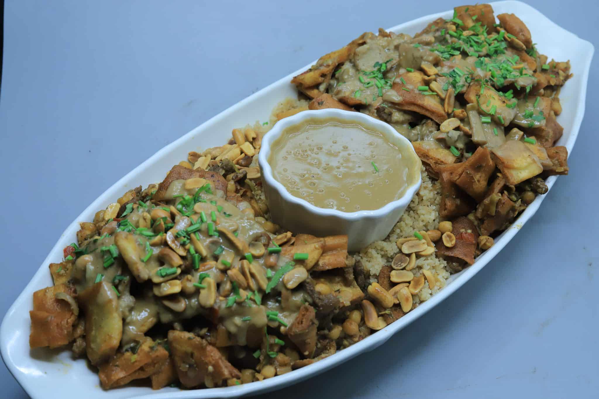 فتة حمص باللحم