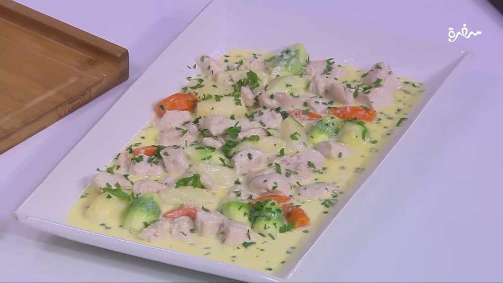 مكعبات دجاج بصوص الثوم