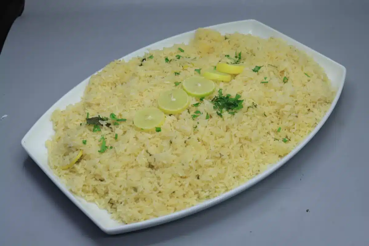 أرز بالليمون والنعناع