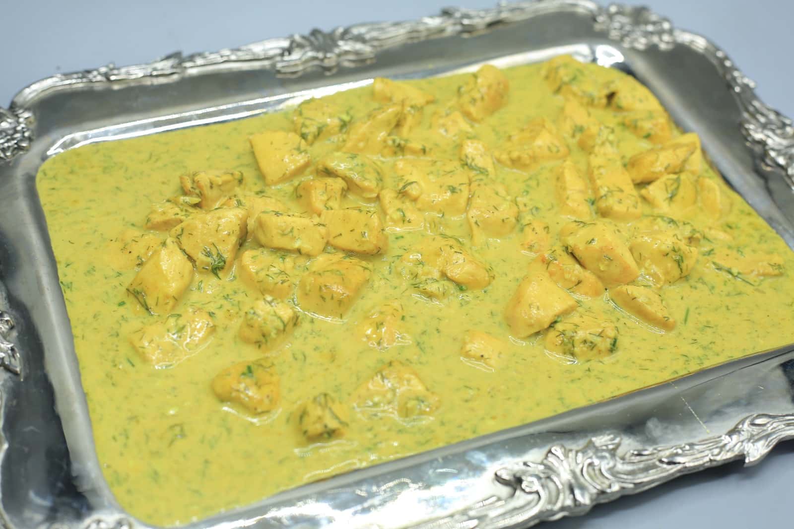 دجاج مع كريمة الشبت