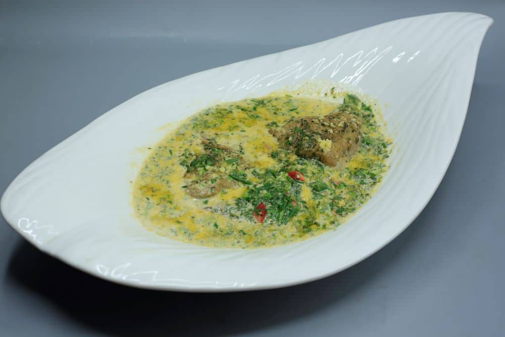 سمك فيليه بالكريمة والثوم