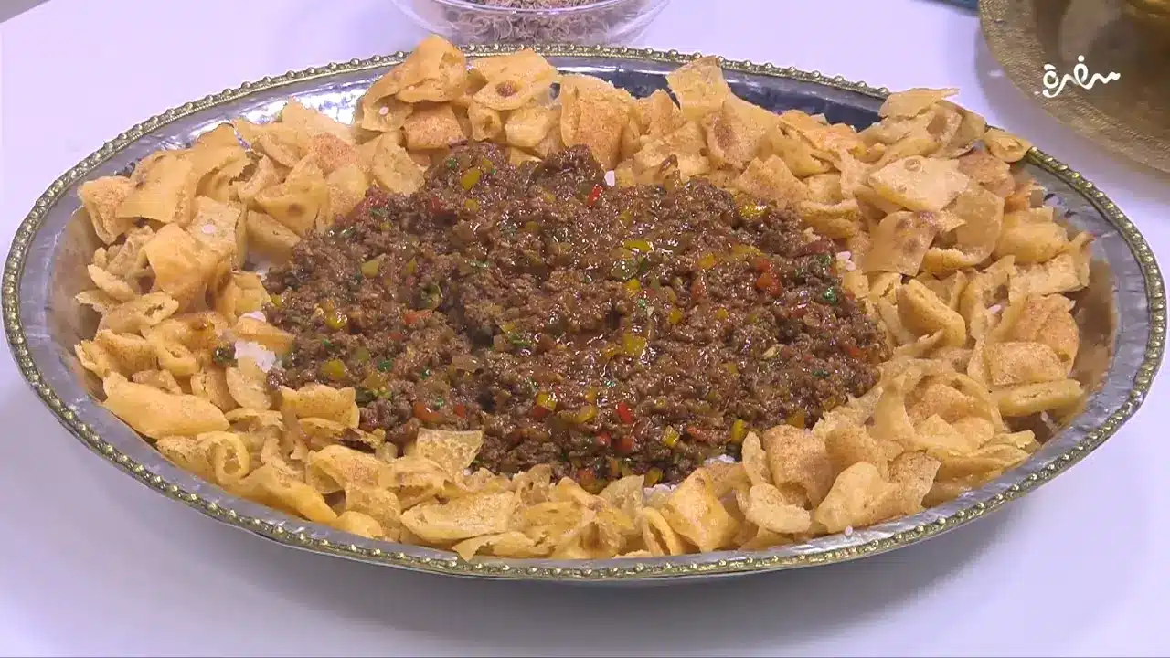 فتة لحمة مفرومة