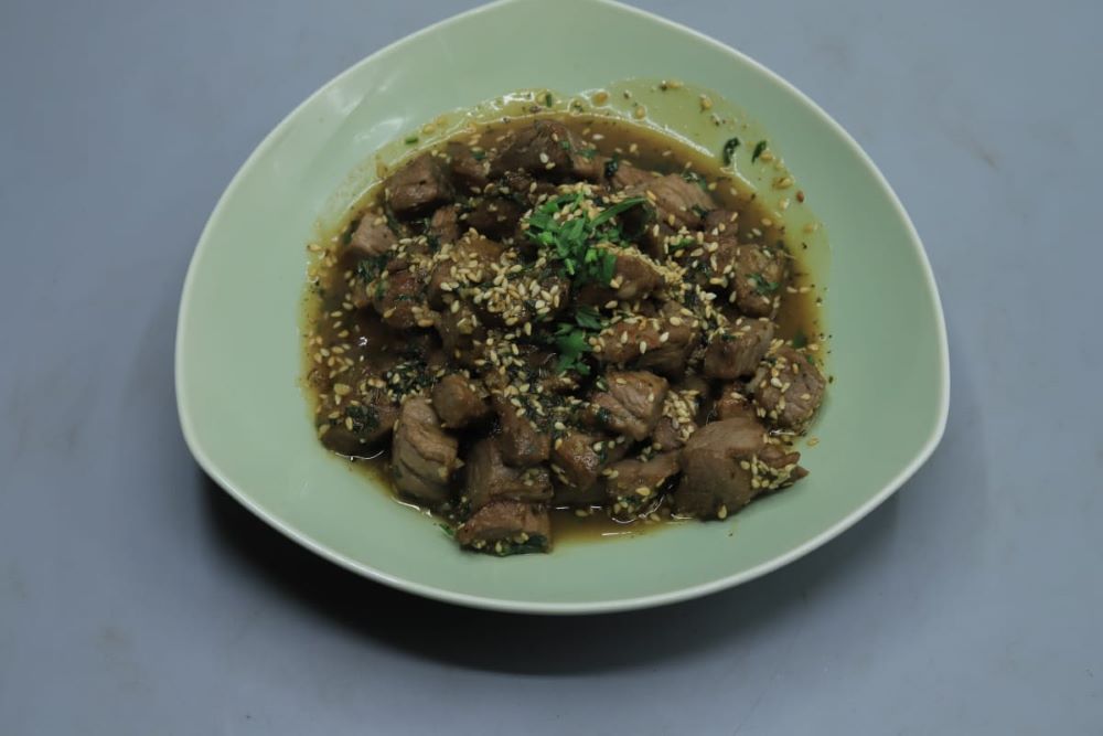 لحمة بالعسل والجنزبيل