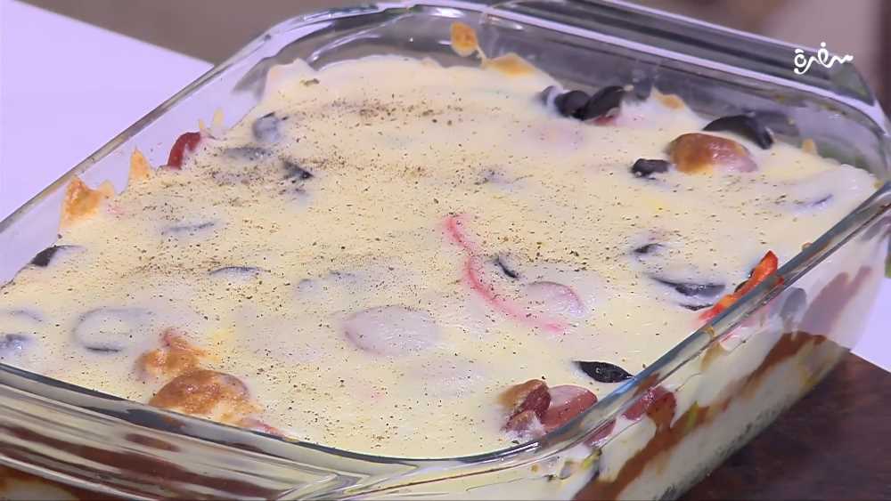 بطاطس بيوريه بحشوة البيتزا