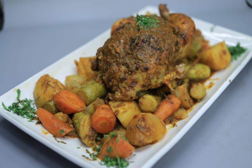 طاجن الدجاج بالليمون المعصفر