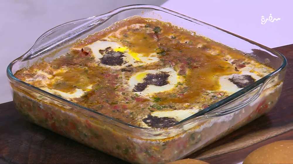 طاجن فول بالبيض