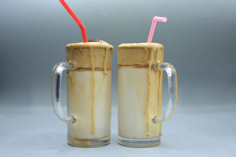 قهوة مثلجة بالفانيليا بدون سكر