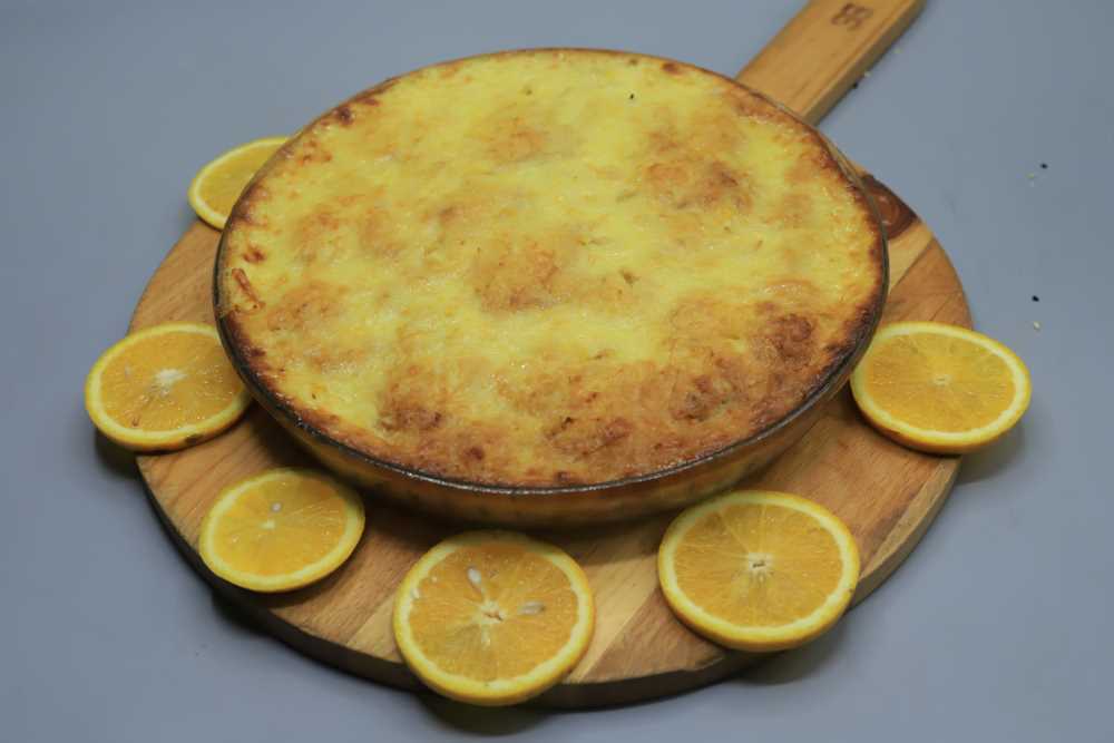 كنافة بالكاسترد والبرتقال