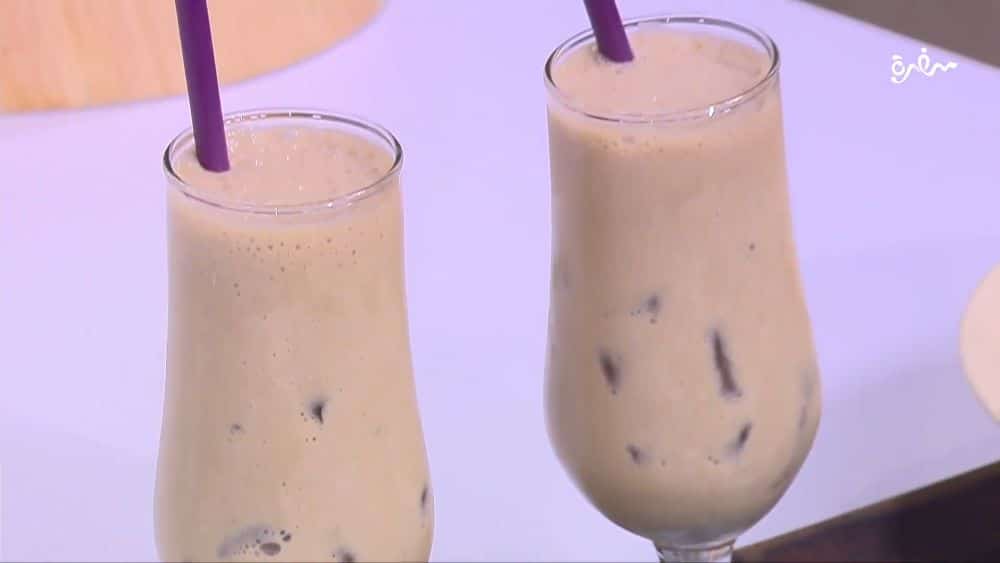 لاتيه الموز المثلج