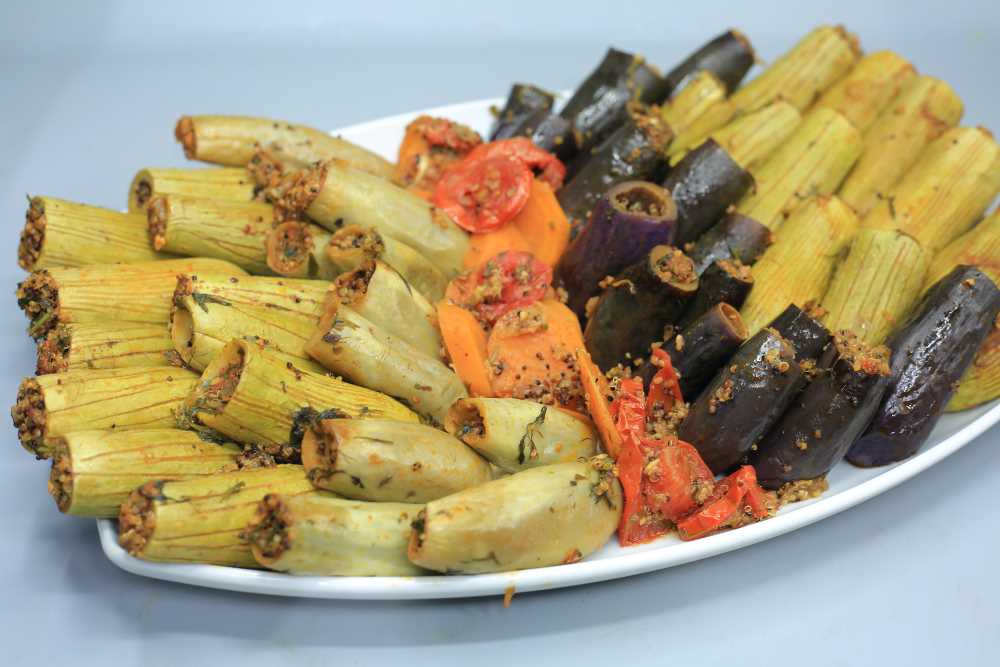 محشي الباذنجان والكوسة