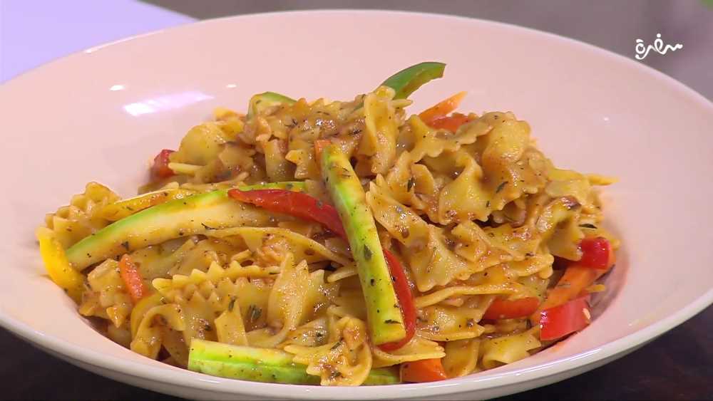 مكرونة بالخضروات