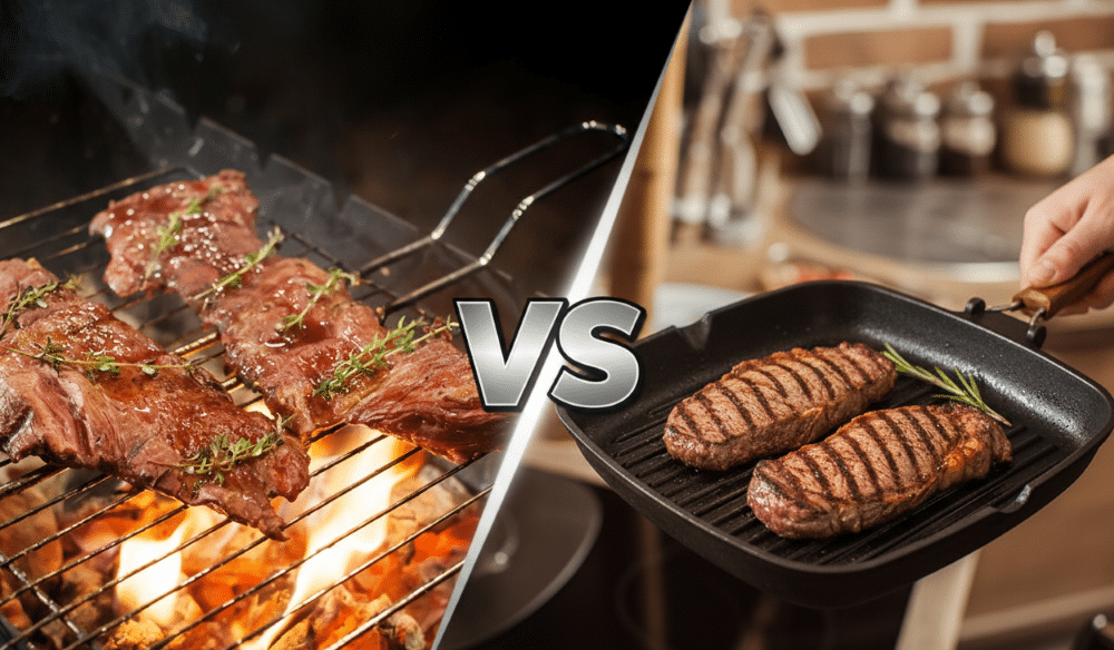 الفرق بين الجريل والشواية