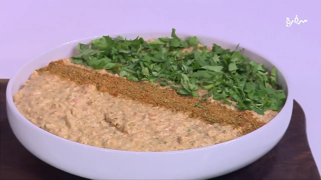 بابا غنوج بالفلفل الأحمر