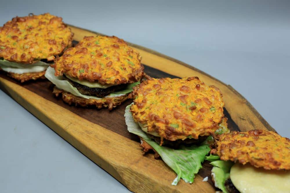 برجر اللحم مع الجزر