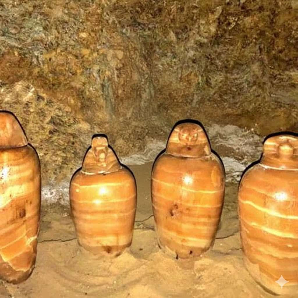 جرار مخزن بها عسل مكتشف منذ 3000 عام في مصر القديمة