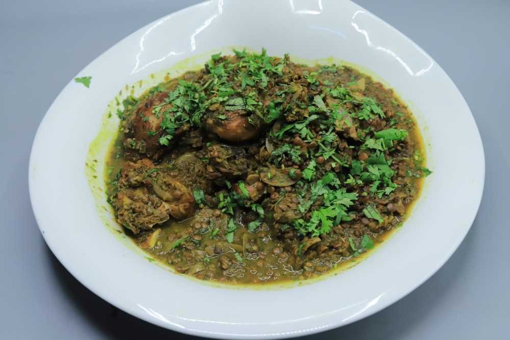 خضار الكزبرة بالدجاج