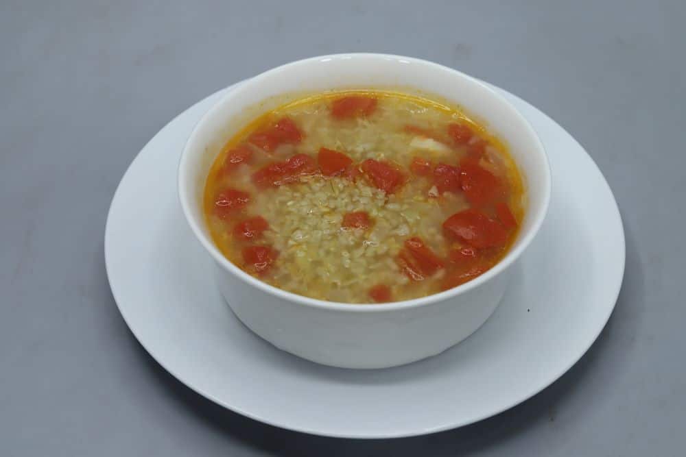 شوربة فريك بالبصل