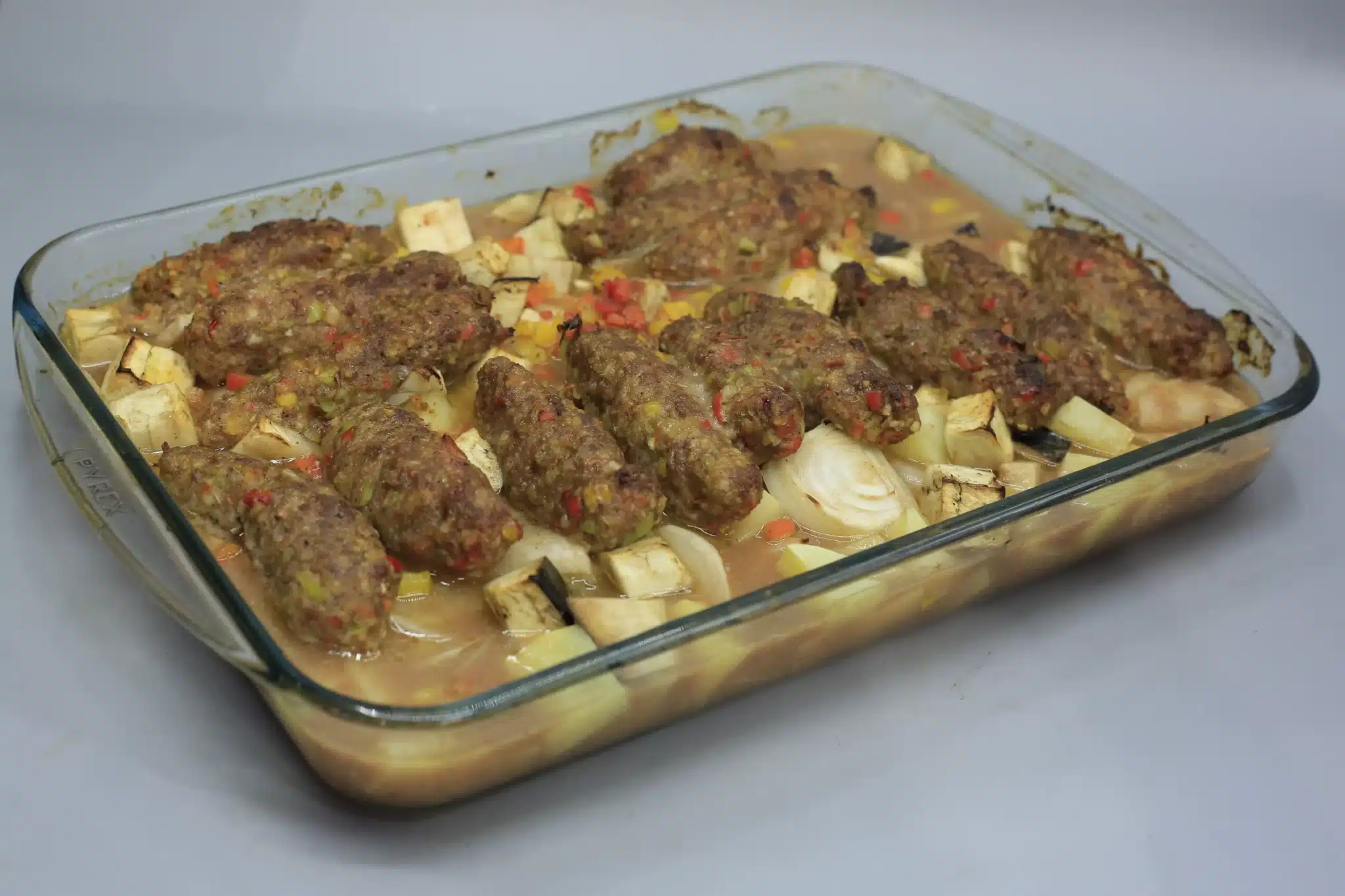 صينية كفتة بالخضار