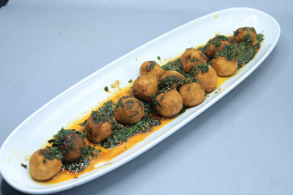 كرات البطاطس بالثوم