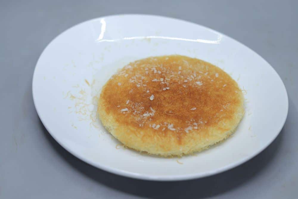 كنافة طاسة بالكريمة